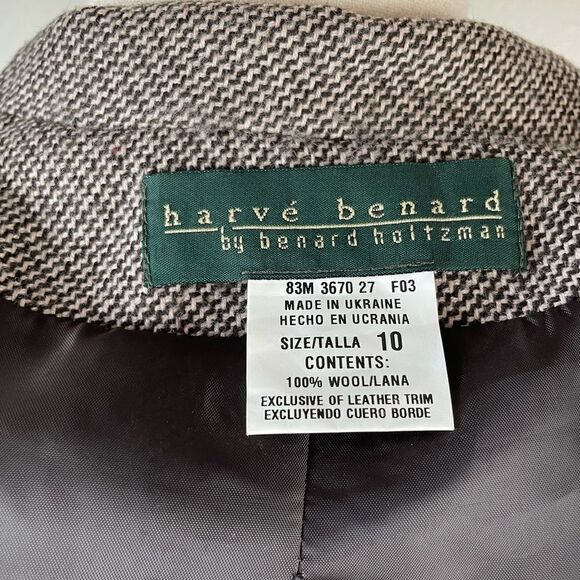 Harve Benard Three Piece Matching Wool Blazer, Skirt, and Pants EUC - Picture 9 of 16